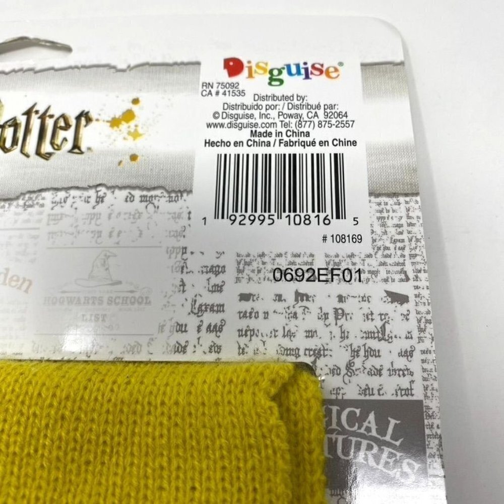 Disguise Kids' Harry Potter Hufflepuff Halloween Costume Scarf One Size - Picture 4 of 4